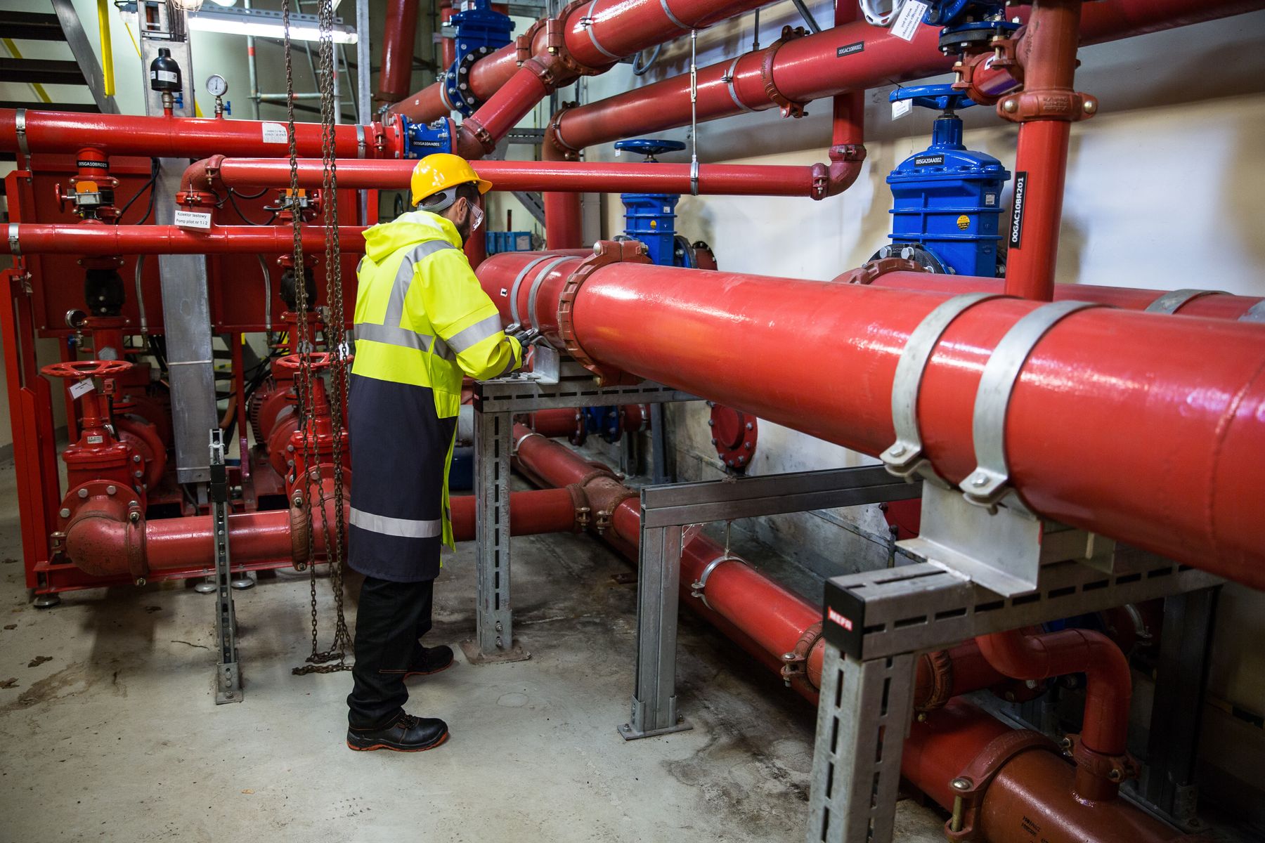 Fire-fighting system inspection