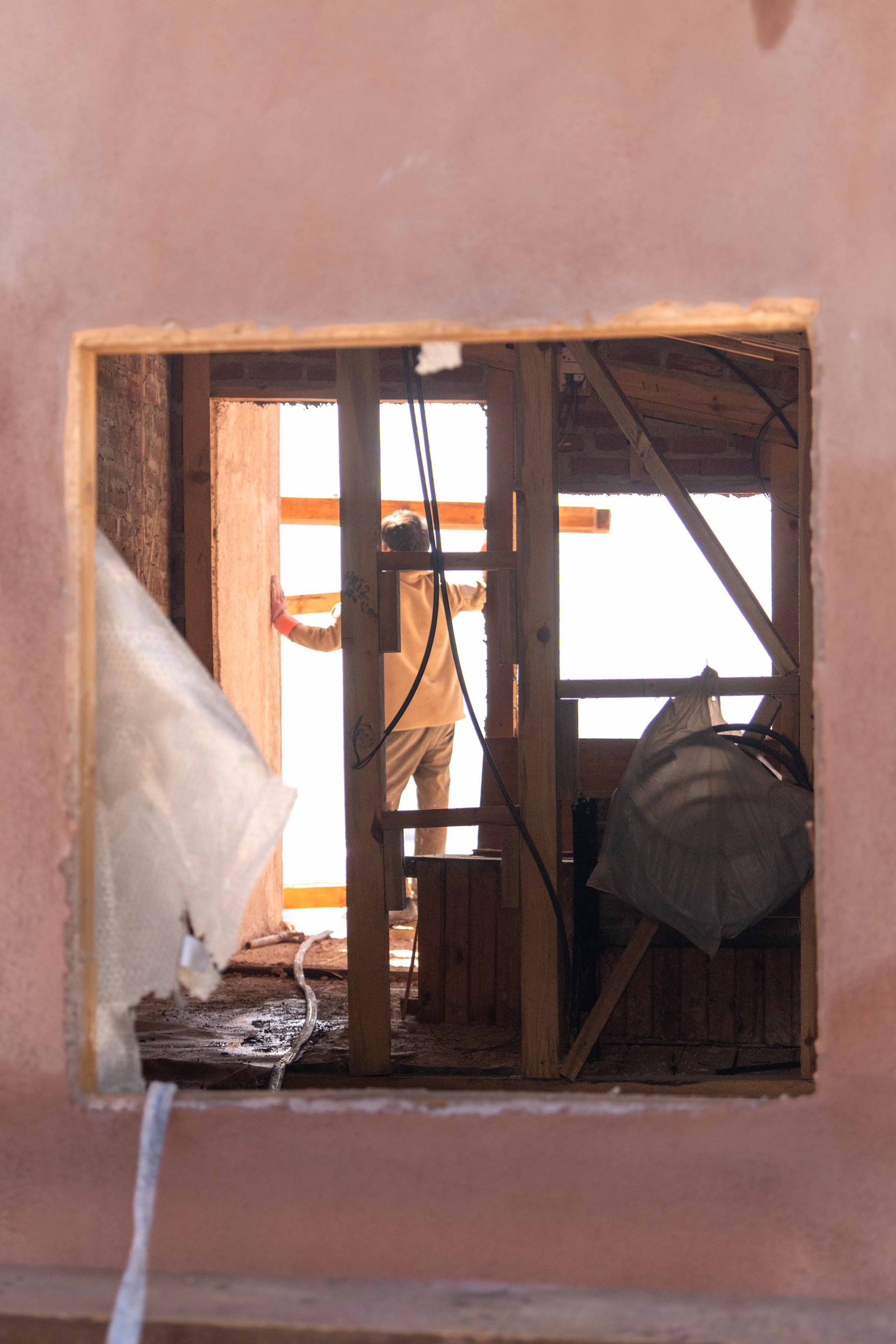 Interior during fitout and execution